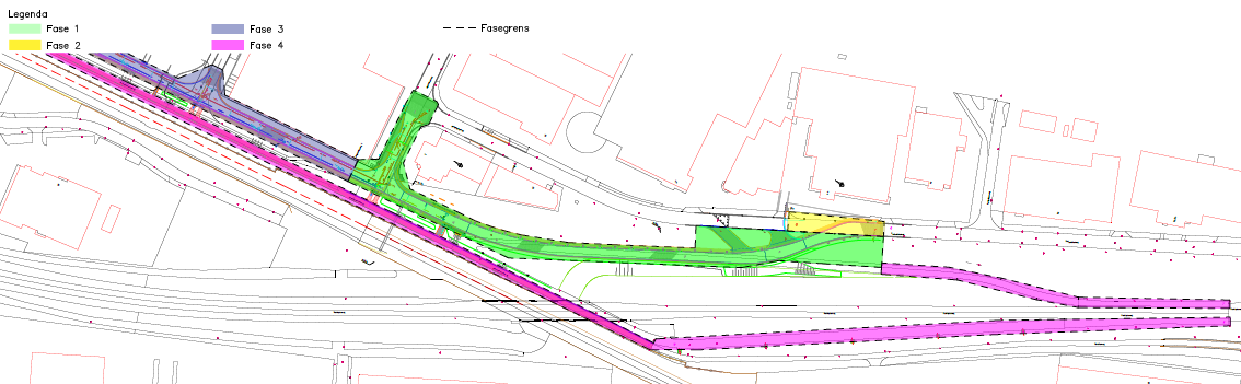De fasering van het project Herinrichting Grubbenvorsterweg/Parlevinkerweg