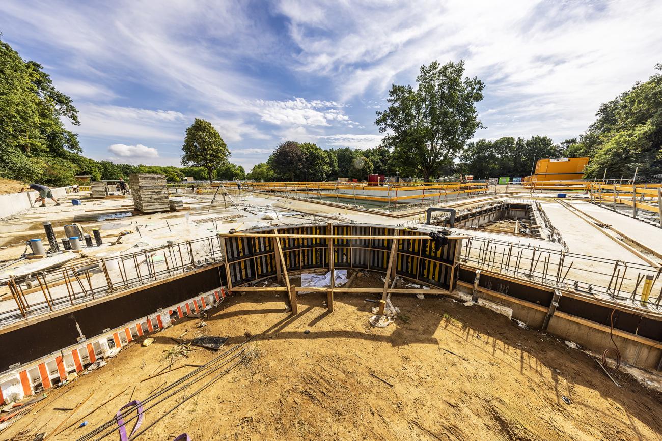 constructie bouw nieuwe zwembad