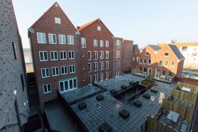 Binnenplaats Q4 rode gevels