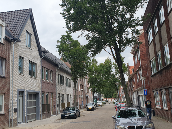 De Ginkelstraat in de wijk Q4 in Venlo.