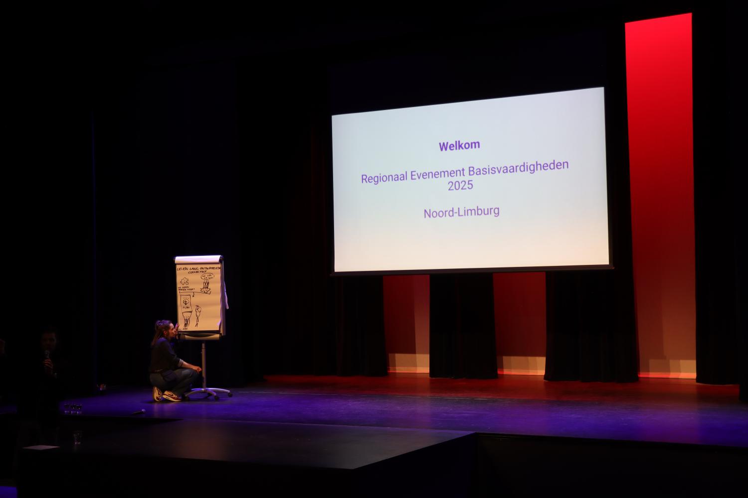 Podium tijdens presentatie impactmonitor Noord-Limburg 