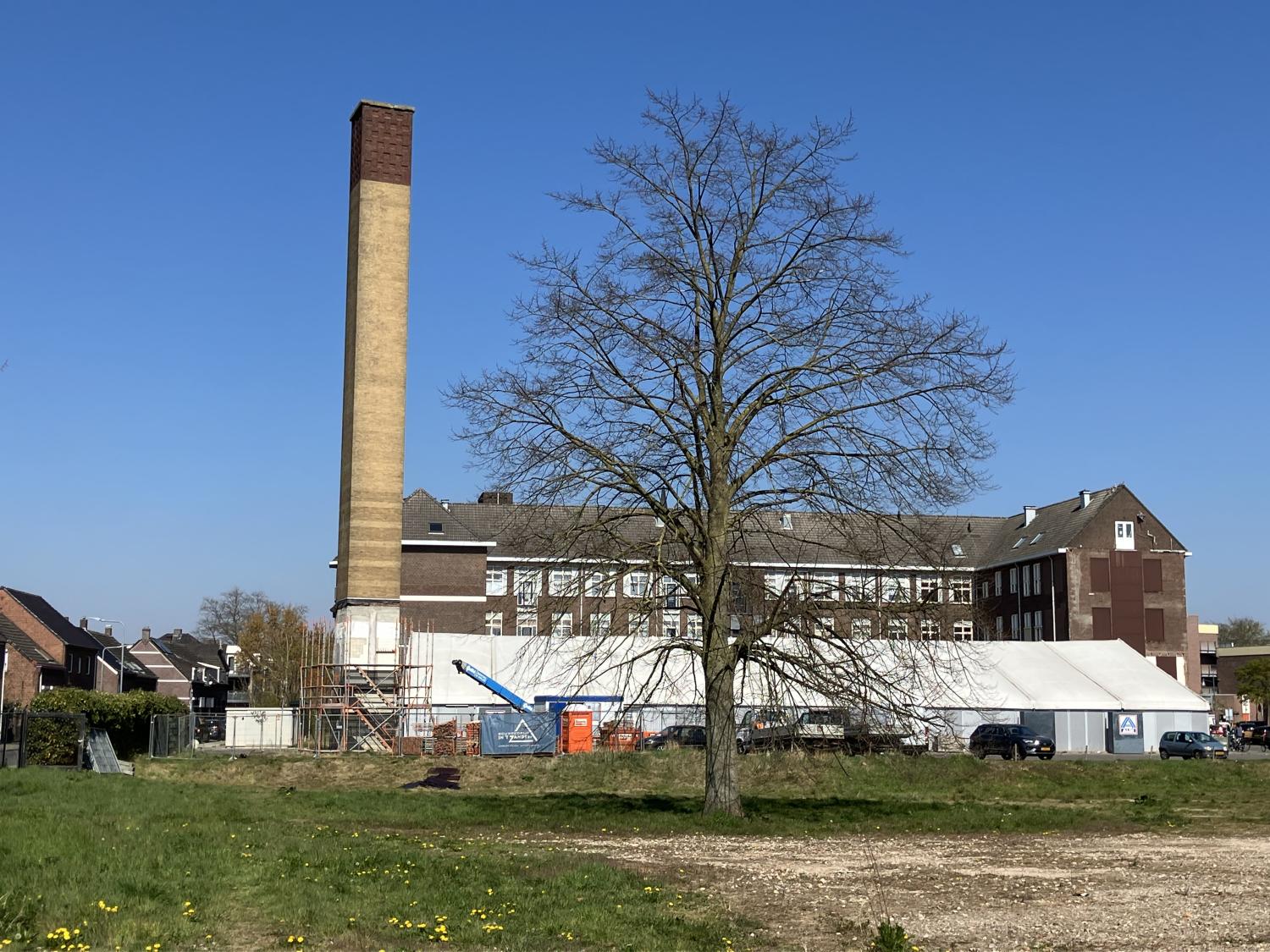 Schoorsteen martinushof in Tegelen 