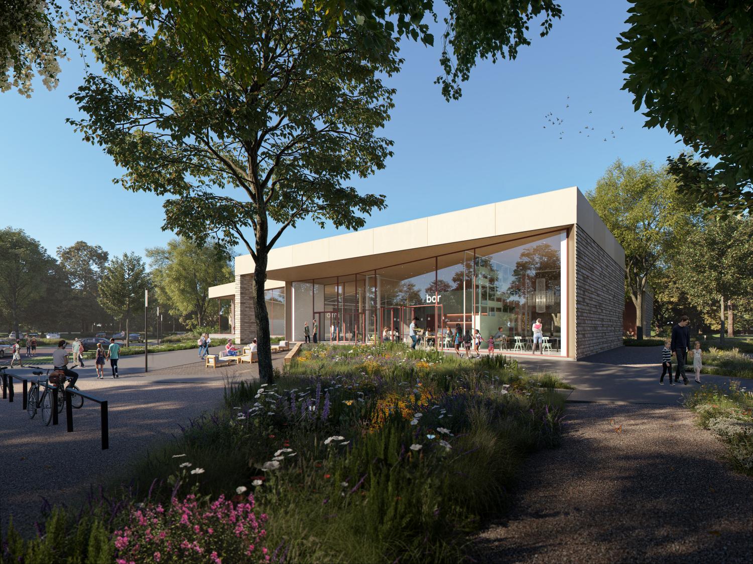 3d-impressie nieuw zwembad