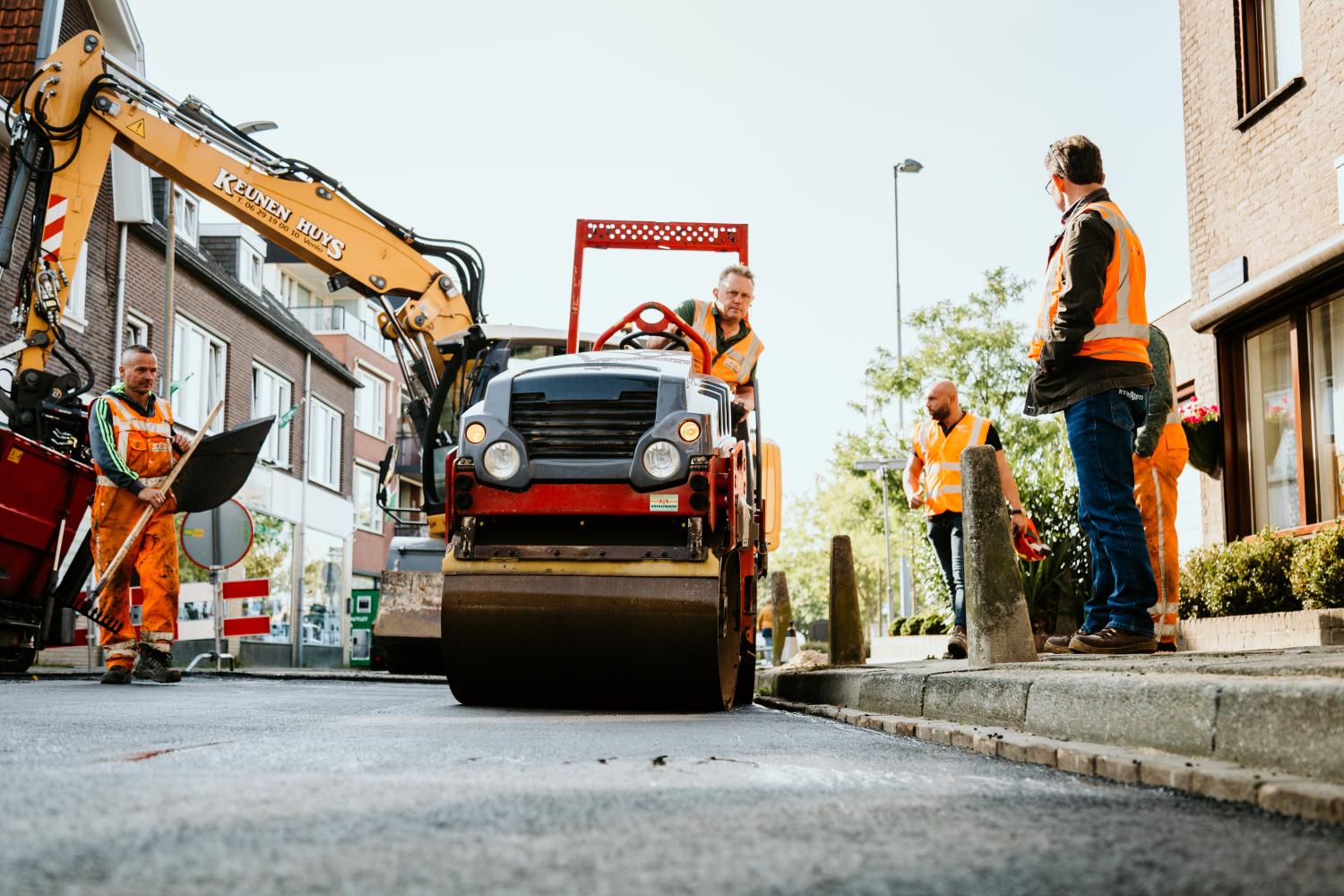 algemene foto van asfaltonderhoud in gemeente Venlo