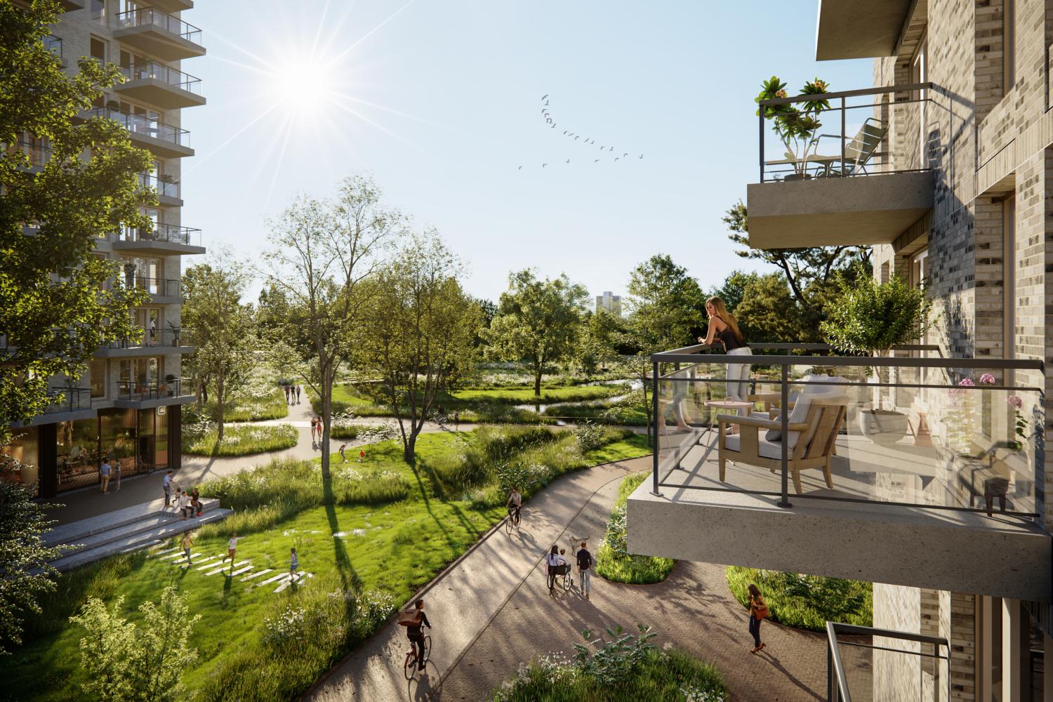 Visual ontwikkeling Veilingterrein wonen
