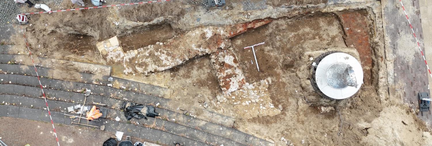 bovenaanzicht vondsten Lambertuskerk Blerick