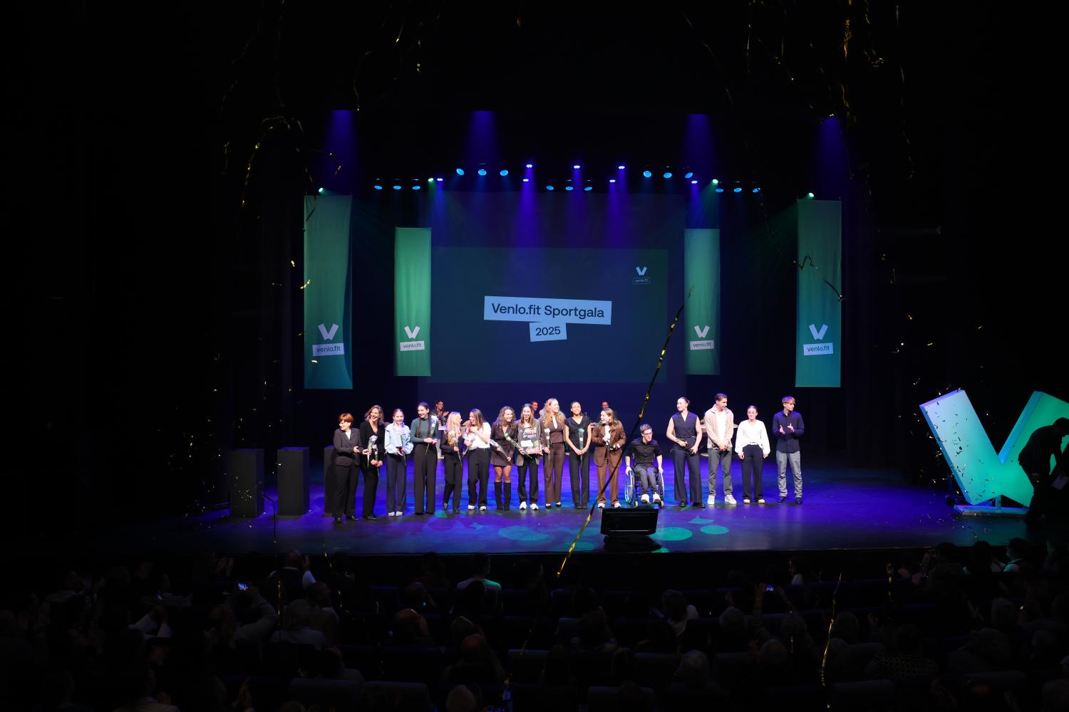 Venlo.fit sportgala 2025 - winnaars op het podium 