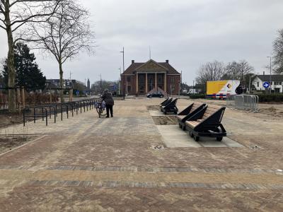 Afronding van de werkzaamheden centrumplan Tegelen, fietsenrekken en bankjes