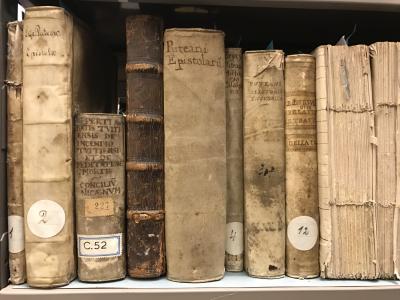 Hele oude boeken in het gemeente archief