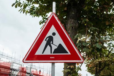 Werkzaamheden bord